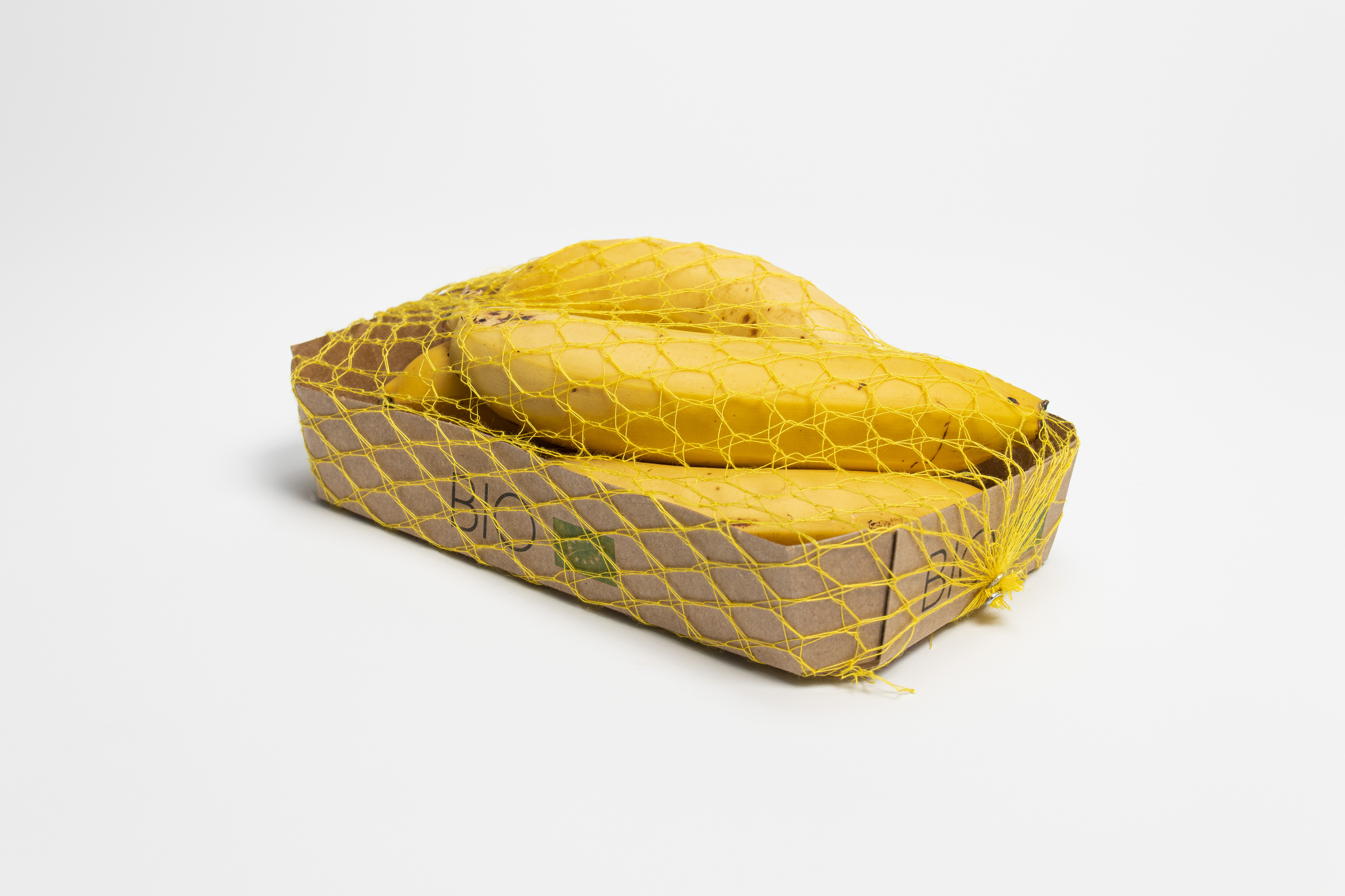 barquette filet cellulose jaune citron